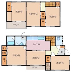 芸濃町椋本戸建の物件間取画像